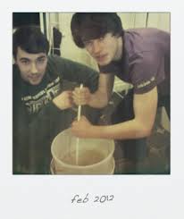 Paul and George brewing up a treat!